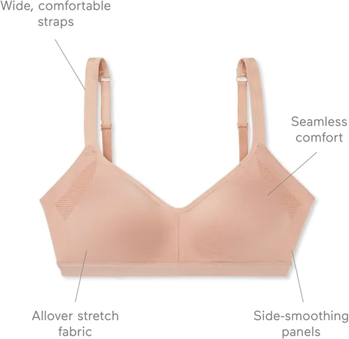 Vista 5 de Warner's Easy Does It - Brasier suave para mujer con elástico sin costuras, sin costuras, sin forro ligero, cómodo Rm3911a