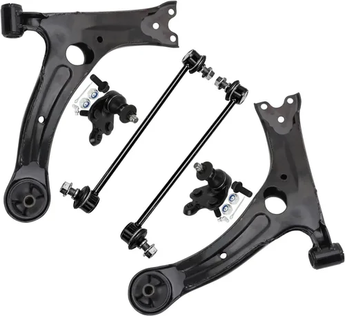 Vista 172 de Detroit Axle - Kit de extremo delantero para Chrysler 300 Dodge Charger 2011-2023 Challenger, 2 Lower Rearward Control Arms 2 Outer Tie Rods 2
