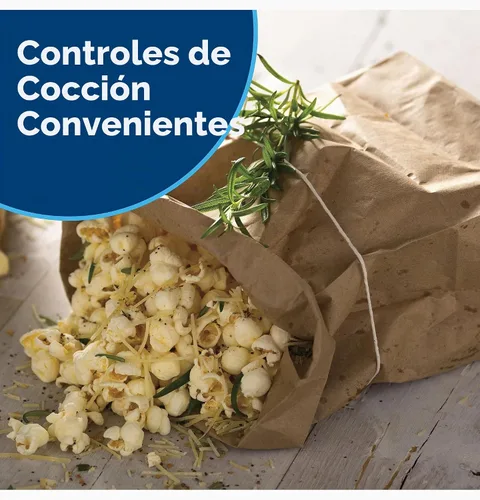 Vista 9 de GE Horno microondas para encimera, compacto de 1.1 pies cúbicos, capacidad de 950 vatios, 6 ajustes de cocción automática, tecnología de bloqueo