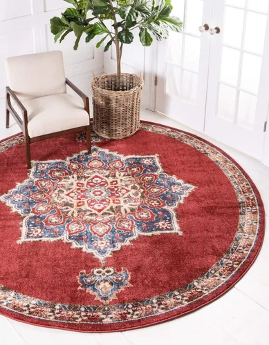 Vista 27 de Único Loom - Alfombra de la colección Utopia con estampado botánico vintage, tonos cálidos