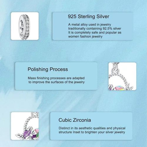 Vista 133 de Dijes de plata de ley 925 de dibujos animados de pato, ratón, oso, elefante, dragón chino, cuentas colgantes para pulseras y collares, joyería