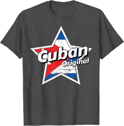 Vista 28 de Camisa Cubano Original Camisa Bandera de Cuba Camiseta Cubano, Negro