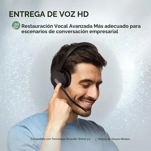 Vista 8 de Yealink BH70 Mono Bluetooth Teams Headset with AI Mic for Work from Home PC Negro (Equipos)