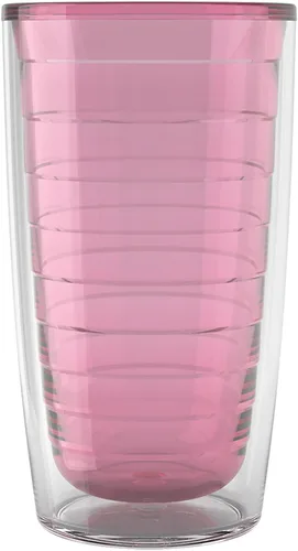 Vista 53 de Tervis Vaso aislado de mesa transparente y colorido fabricado en Estados Unidos con doble pared, taza de viaje que mantiene las bebidas frías