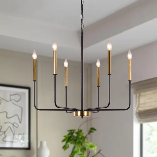 Vista 9 de Iluminación de isla de cocina, 3 luces, lámparas colgantes lineales con pantallas de vidrio de leche, candelabros negros de granja para comedor