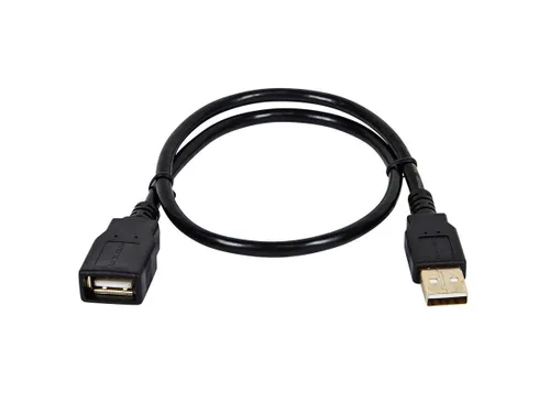 Vista 14 de Monoprice Cable de extensión USB 2.0 A macho a hembra de 3 pies 28/24 AWG (chapado en oro) (105432), color negro