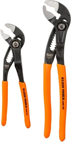 Vista 8 de Klein Tools D5057B Alicates ajustables de 7 pulgadas, alicates de bomba Klaw de ajuste rápido, diseño compacto con mordaza en V y dientes