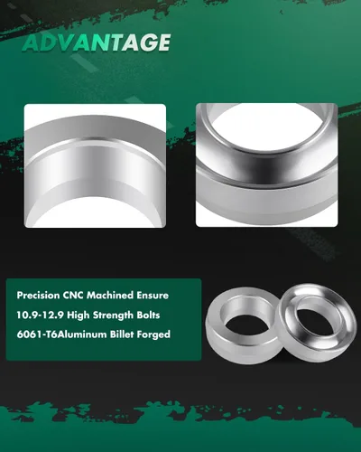 Vista 3 de SCITOO Kit de elevación de nivelación delantera de 2 pulgadas para Dodge 1994-2018 Espaciador de puntal de elevación compatible para Dodge para Ram