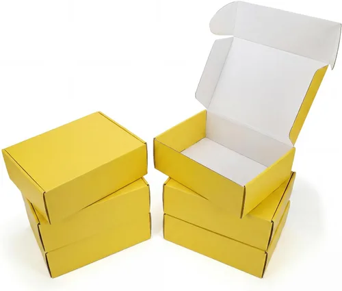 Vista 12 de Cajas de envío pequeñas de 9 x 6 x 2 pulgadas, juego de 6 cajas de Marrón