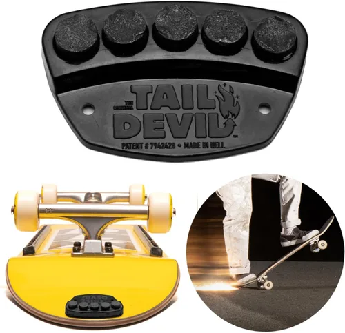 Vista 8 de Placa de Chispas Tail Devil Skateboard - Chispas para Tu Patineta, Accesorio Definitivo del Patinador, Una Placa de Cola Adjunta para Efecto