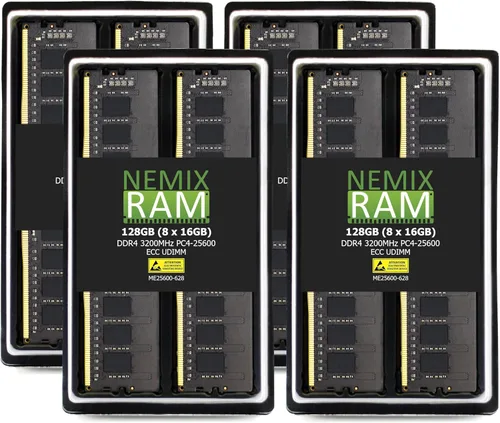 Vista 8 de NEMIX RAM 16 GB (1 x 16 GB) DDR4 3200 MHz PC4-25600 2Rx8 1.2V CL22 288-PIN ECC sin búfer UDIMM