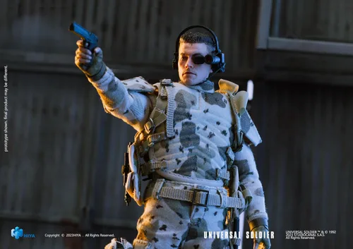 Vista 4 de Hiya Toys Universal Soldier: Luc Deveraux Exquisita Super Series Previews Figura de acción exclusiva a escala 1:12
