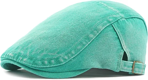 Vista 8 de Gorra de Newsboy para hombre, ajustable, plana, Ivy Gatsby, gorra de conducción de cabbie, transpirable, de algodón, gorra de golf