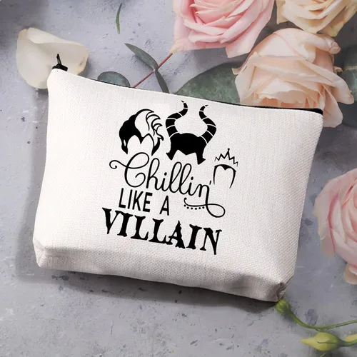 Vista 7 de BDPWSS Malvado Females Regalo Villano Amante Bolsa de maquillaje Chillin' Like a Villain Gift Evil Group Gift Bad Witches Cosmetic Bag