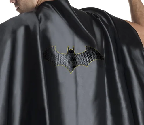 Vista 4 de Rubies Costume Co DC Superheroes Deluxe Batman Capa para hombre Negro