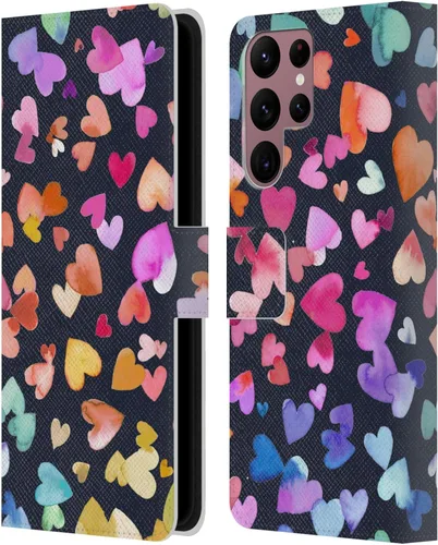 Vista 83 de Head Case Designs Officially Licensed Ninola Brushstrokes Multi Colorful Leather Wallet Case Compatible with Samsung Galaxy A07 4G