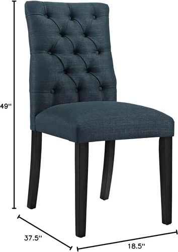 Vista 2 de Modway Juego de 2 sillas de comedor, 2 unidades, color azul