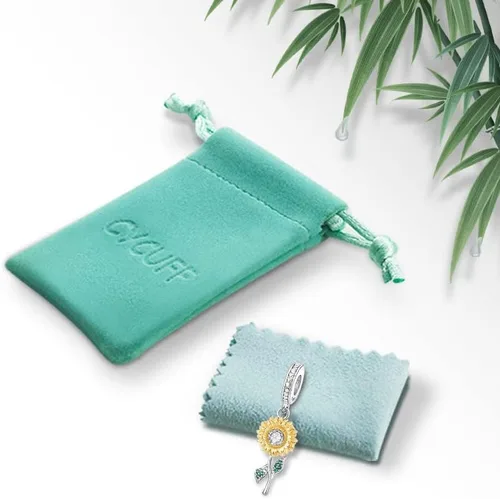 Vista 6 de CYCUFF Abalorios de plata de ley 925 adecuados para collares de dijes, pulseras, abalorios, joyería de regalo para mujeres, familiares y amigas