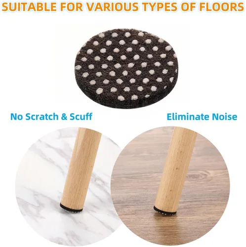 Vista 5 de Furnigear Almohadillas antideslizantes para muebles, autoadhesivas, antideslizantes, almohadillas resistentes para suelos de madera dura