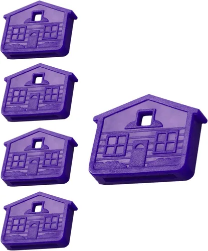 Vista 5 de Lucky Line Casas en forma de llaves para KW1 y SC1 Key Ways, verde, 5/PK (162405)