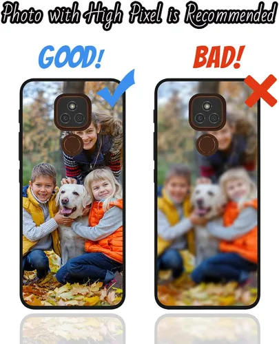 Vista 5 de Funda de teléfono personalizada para Moto E7 Plus, funda multifoto, funda de TPU antiarañazos, funda protectora suave, funda personalizada