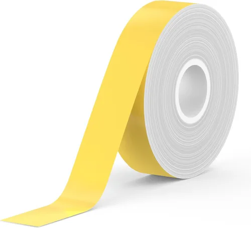 Vista 8 de SUPVAN E10 y E11 Cinta para Fabricante de Etiquetas, 15 mm × 6 m Cinta de etiquetas térmicas laminadas continuas genuinas, resistentes al agua y al