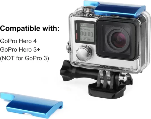 Vista 6 de SOONSUN Hebilla de bloqueo de aluminio de repuesto para GoPro Hero 4/Hero 3+ funda impermeable y carcasa de esqueleto