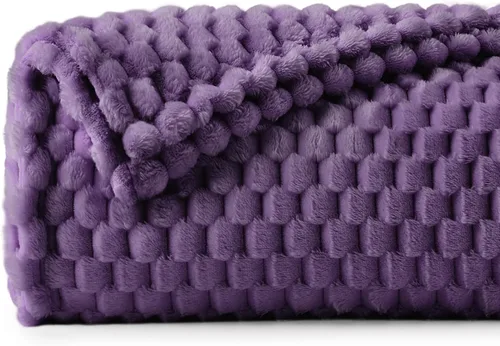Vista 85 de BEDELITE Manta de forro polar para sofá y cama, manta decorativa de jacquard 3D de almendra, súper suave y acogedora, manta mullida cálida adecuada