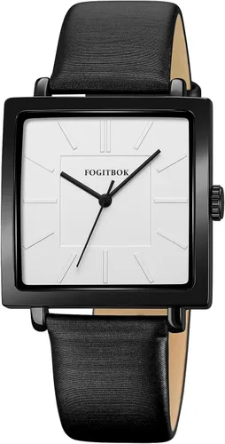 Vista 2 de Reloj de cuero impermeable para mujer, reloj de pulsera de cuarzo para muñecas pequeñas, diseño fino