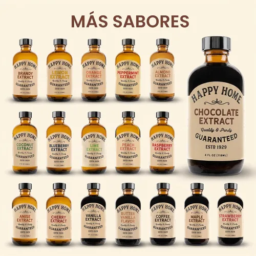 Vista 8 de Happy Home Sabor de chocolate natural prémium - Certificado Kosher, 4 onzas.