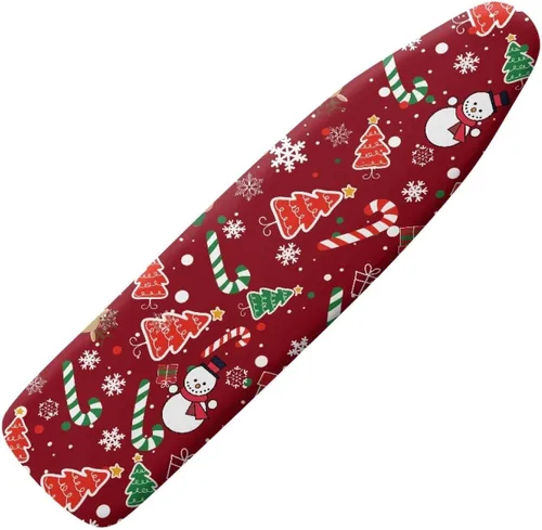 Vista 29 de Funda floral a prueba de arañazos para tablas de planchar de tamaño estándar, reflectante, con 3 ganchos y bucles para decoración de tablas de 15 x