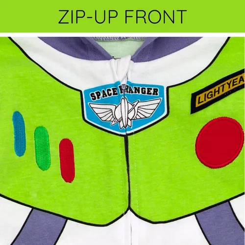 Vista 6 de Disney Pixar Toy Story Buzz Lightyear - Mameluco con cremallera para bebé