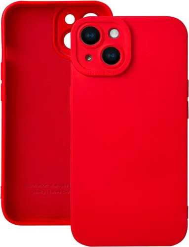 Vista 26 de LOOKSEVEN Funda para iPhone 13, carcasa trasera de goma TPU de silicona negra compatible con iPhone 13 (6.1 pulgadas)