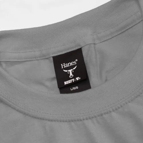 Vista 5 de Hanes mens Beefy-T Long-Sleeve T Shirt 2 Pack