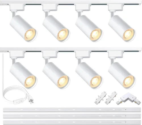 Vista 7 de Cabezales de iluminación LED blancos (sin rieles de riel), 2