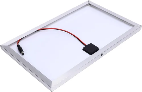 Vista 9 de Zunate Kit de cargador de panel solar de 100 W con controlador de carga de 12 V 10-50 A Marco de aluminio, salidas USB y CC para RV, barco