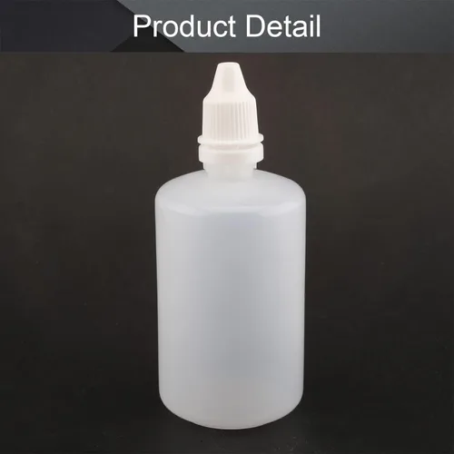 Vista 3 de Othmro Botellas cuentagotas de plástico de ojo de laboratorio de polietileno de 3.3 onzas, 3 piezas, 3.4 fl oz de gotero líquido exprimible