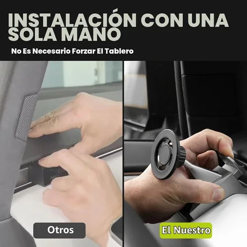 Vista 2 de Soporte magnético para teléfono Tesla Cybertruck 2024-2026