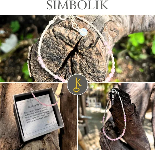 Vista 6 de Pulsera energética hecha a mano con cuentas de plata de ley 925 con piedras preciosas - Empoderando la joyería de las mujeres