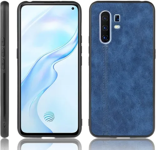 Vista 148 de Funda para Vivo iQOO Z1x 5G, funda para Vivo iQOO Z1x 5G Funda de piel sintética con funda 3 en 1, color azul