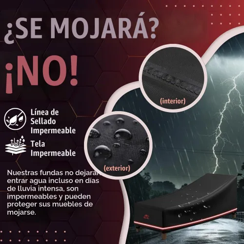 Vista 8 de Turtle Life Funda para silla de patio, impermeable, resistente, para exteriores, con ventilación de aire mejorada, 1 paquete, 64 pulgadas de largo x