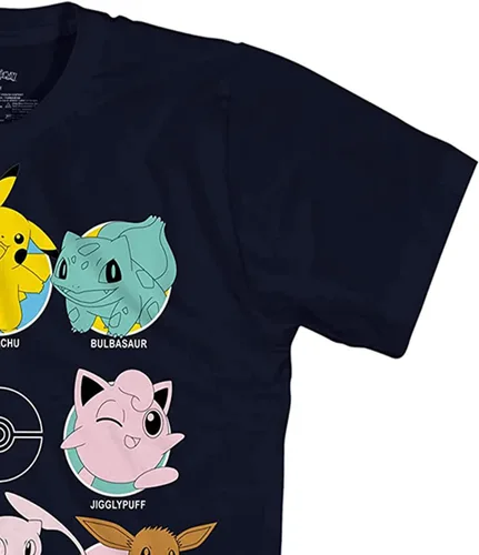 Vista 5 de Pokemon Camiseta de juego Pikachu para niños - Gotta Catch Em All - Ash Pikachu Charizard Pokeball Allover - Camiseta