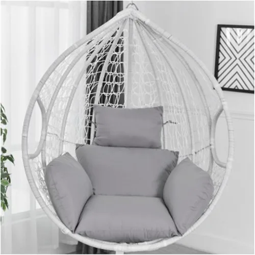 Vista 15 de ZTGL Cojines para silla de huevo, cojín para silla de huevo, cojín grueso para interiores y exteriores, para patio, jardín, color negro