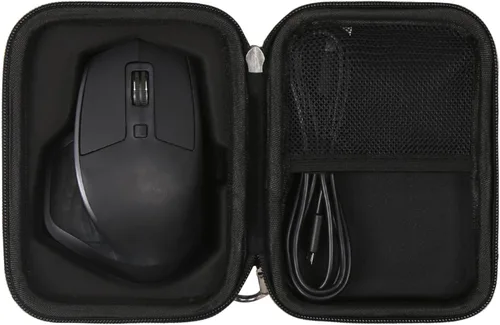 Vista 2 de Mchoi - Funda rígida para Logitech MX Master 4/3/3S/2S, funda rígida de EVA, a prueba de golpes, resistente al agua, almacenamiento de cable