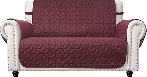 Vista 12 de Ameritex Funda de sofá biplaza, protector de muebles acolchado resistente al agua con parte trasera antideslizante para perros, niños y mascotas