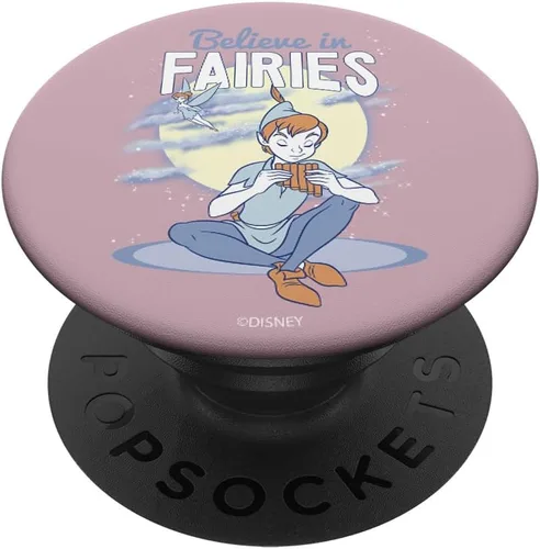 Vista 6 de Disney Peter Pan Night Sky Believe In Fairies Retrato PopSockets MagSafe PopGrip para iPhone