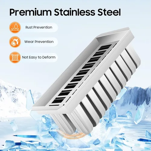 Vista 2 de 20 moldes para helados de acero inoxidable, moldes caseros para paletas de hielo con soporte, máquina reutilizable de congelación rápida, moldes