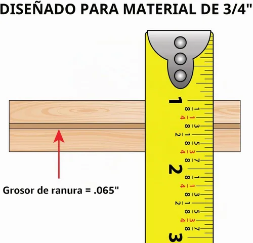 Vista 3 de Outwater Industries 12 Pies Negro 3/4 Pulgada Centro Barbado Moldura en T Moldura Pro Pack