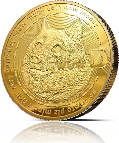 Vista 9 de Bitcoin físico chapado en oro de 24 quilates. Un verdadero artículo de coleccionista con funda protectora