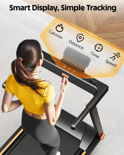 Vista 6 de 5% Incline Walking Pad Treadmill, 300LB Capacity Folding Treadmills for Home, Walking pad with Handle bar, 3.0 HP Quiet Dual Cushion System